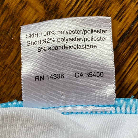 Danskin Robin’s Egg Blue Tennis Skirts with White Inner Shorts - Size M - Picture 9 of 12